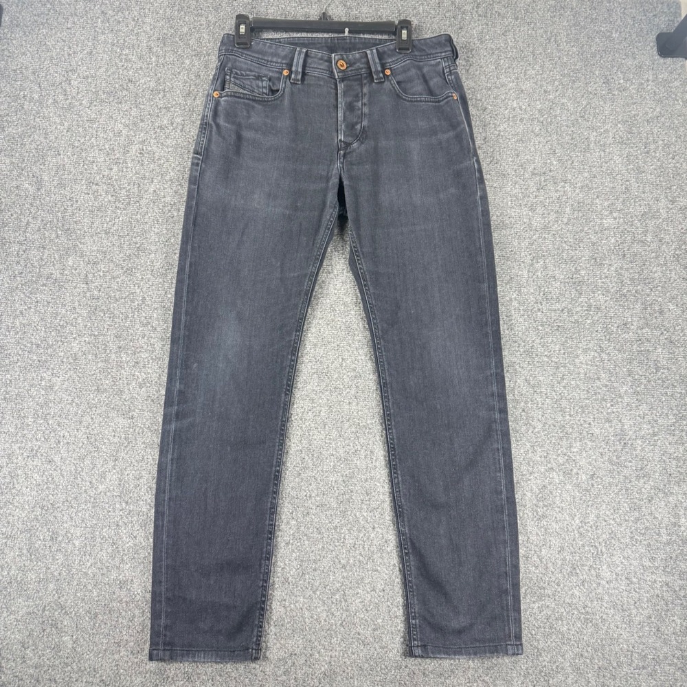 Diesel Larkee Beex Regular Tapered Men's 29x32 (fits 29x28) Gray Denim Jeans